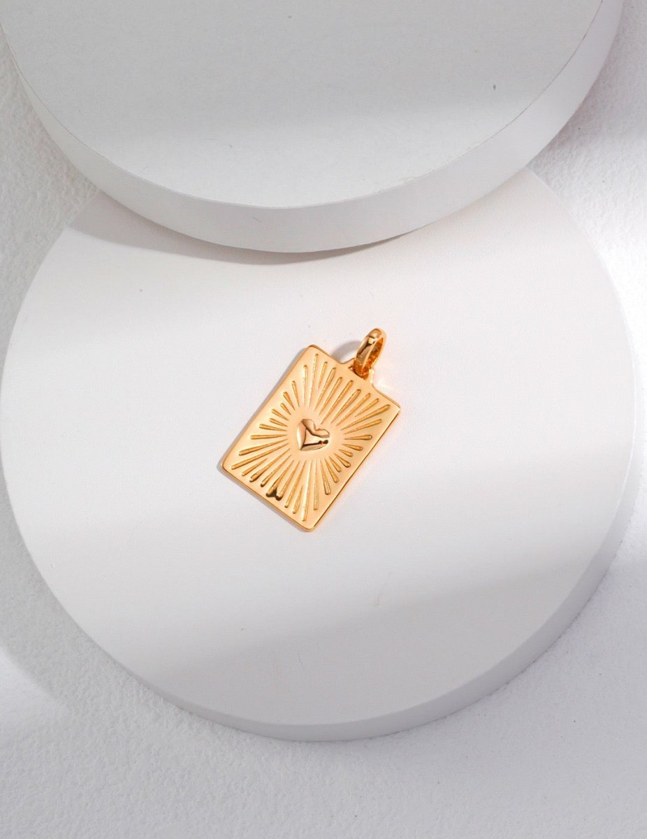 Delicate Heart Pendant On Sterling Silver Chain Necklace | Mix Mix Style [Hot Seller]-Mix MIx Style