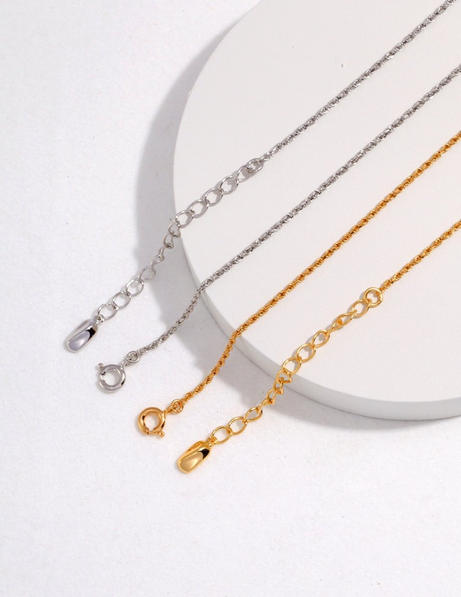 Delicate Heart Pendant On Sterling Silver Chain Necklace | Mix Mix Style [Hot Seller]-Mix MIx Style