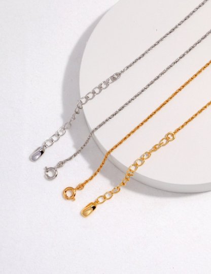 Delicate Heart Pendant On Sterling Silver Chain Necklace | Mix Mix Style [Hot Seller]-Mix MIx Style