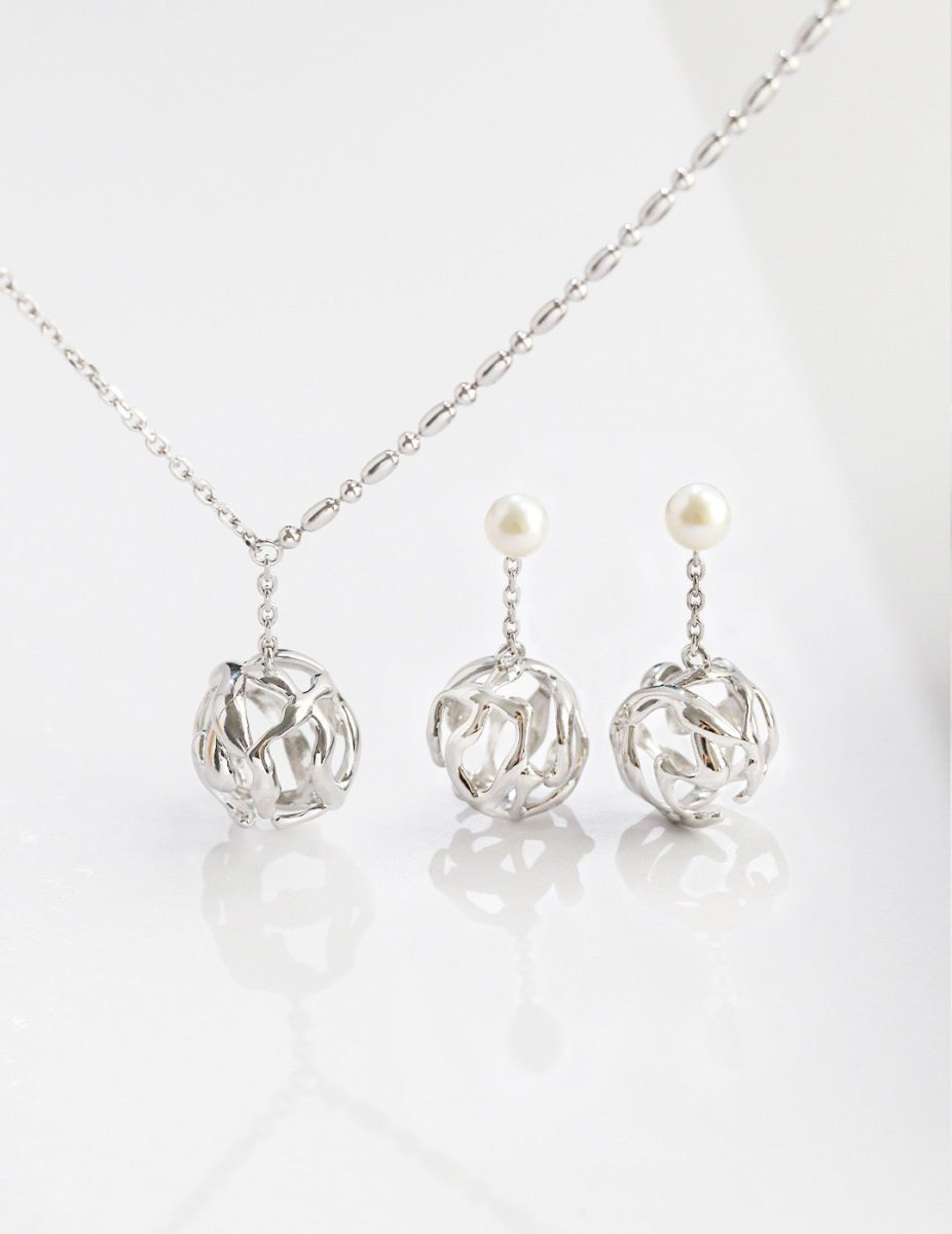 Akoya Pearl Pendant 925 Sterling Silver Earrings | Mix Mix Style [Hot Seller]-Mix MIx Style