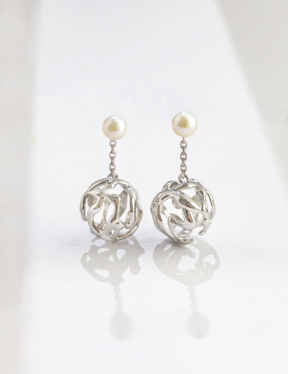 Akoya Pearl Pendant 925 Sterling Silver Earrings | Mix Mix Style [Hot Seller]-Mix MIx Style
