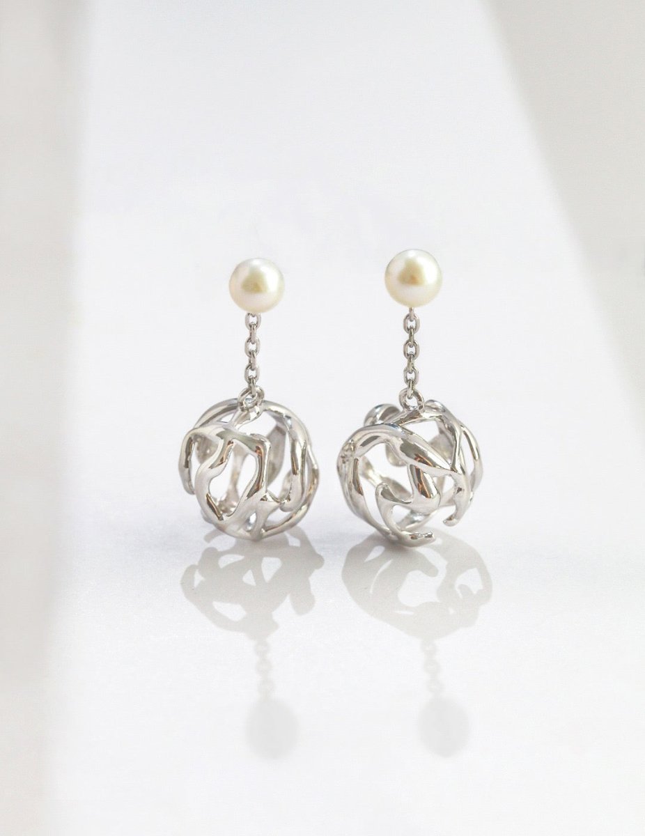 Akoya Pearl Pendant 925 Sterling Silver Earrings | Mix Mix Style [Hot Seller]-Mix MIx Style