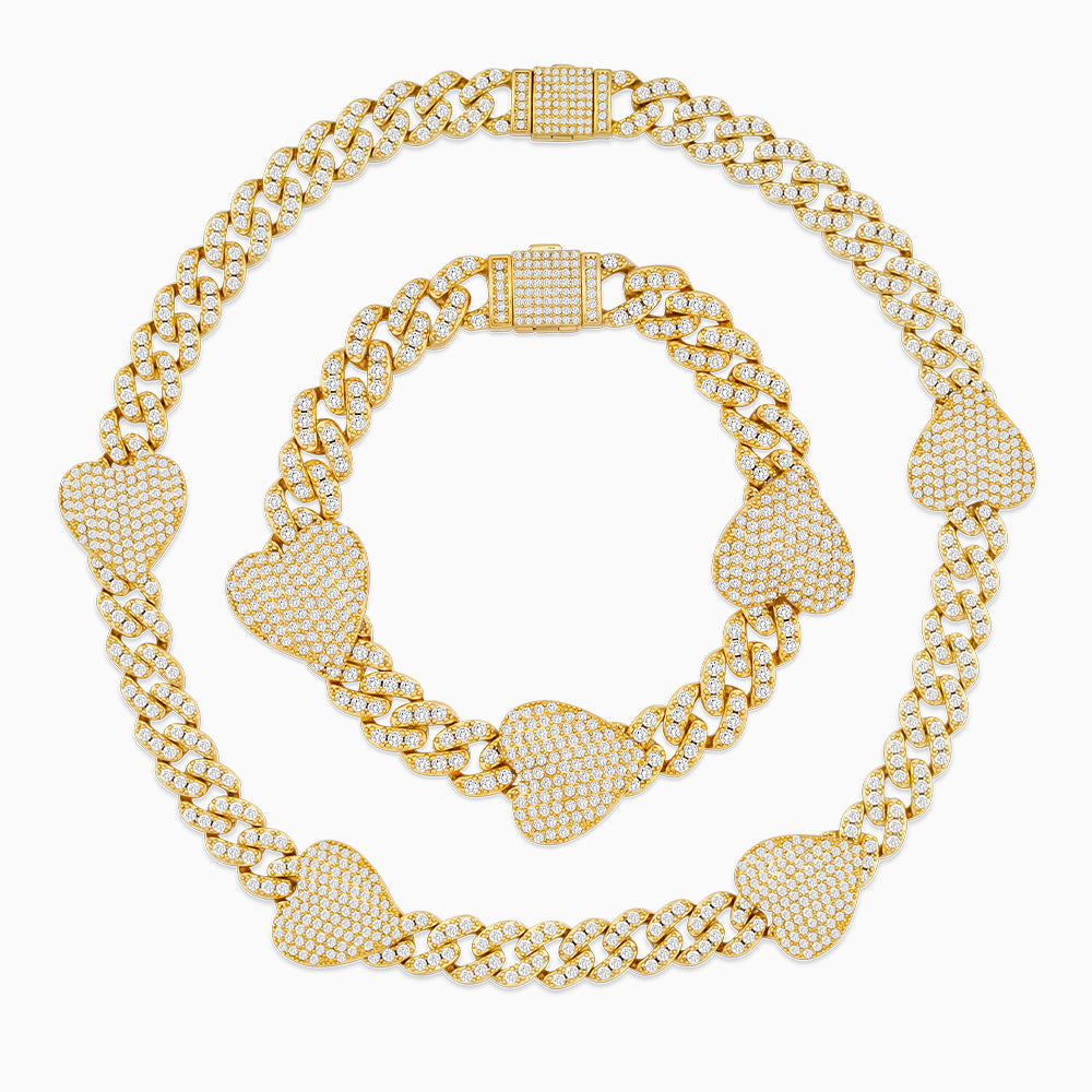 Grandeur Cuban Hearts Jewelry Set-Mix MIx Style