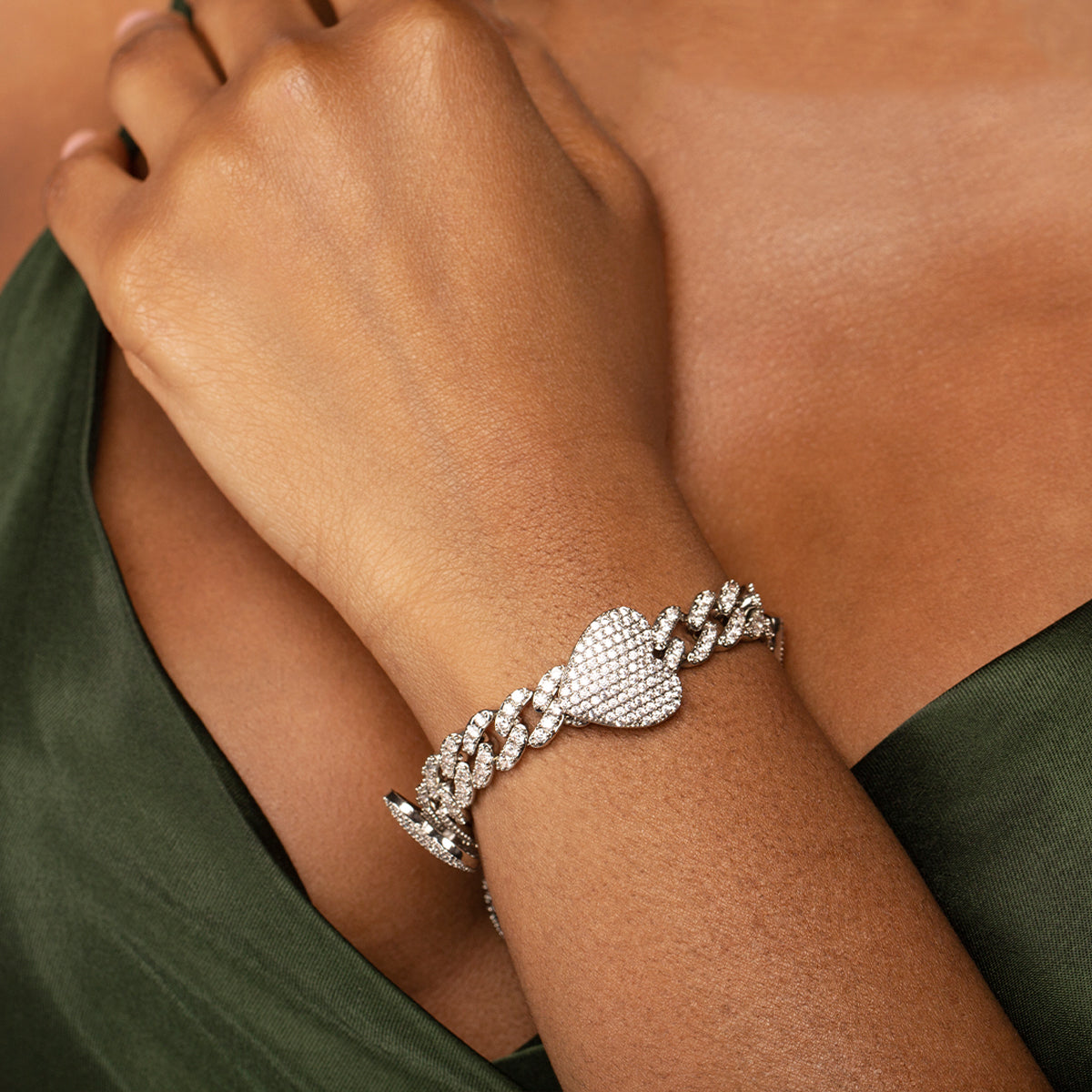 Grandeur Cuban Hearts Jewelry Set-Mix MIx Style