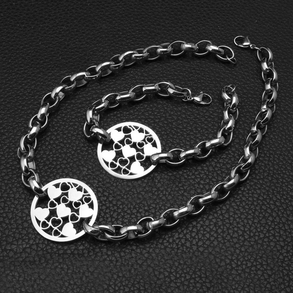 Classic Hearts In Circle Jewelry Set-Mix MIx Style