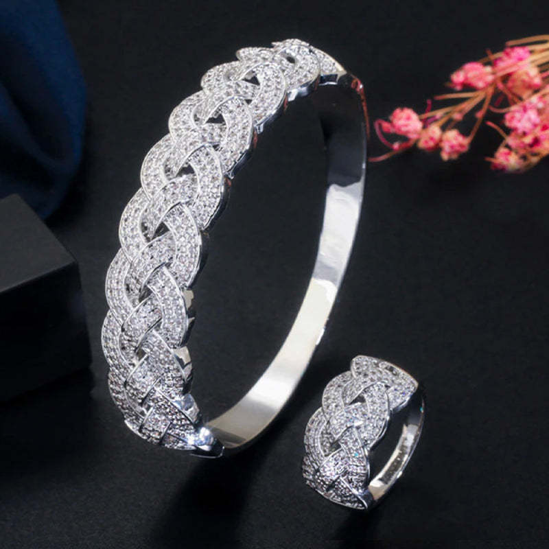 Sparkling Intertwined Jewelry Set-Mix MIx Style