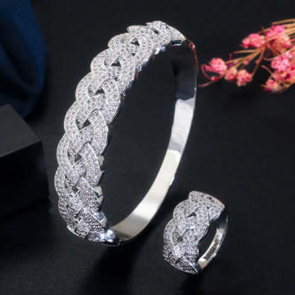 Sparkling Intertwined Jewelry Set-Mix MIx Style