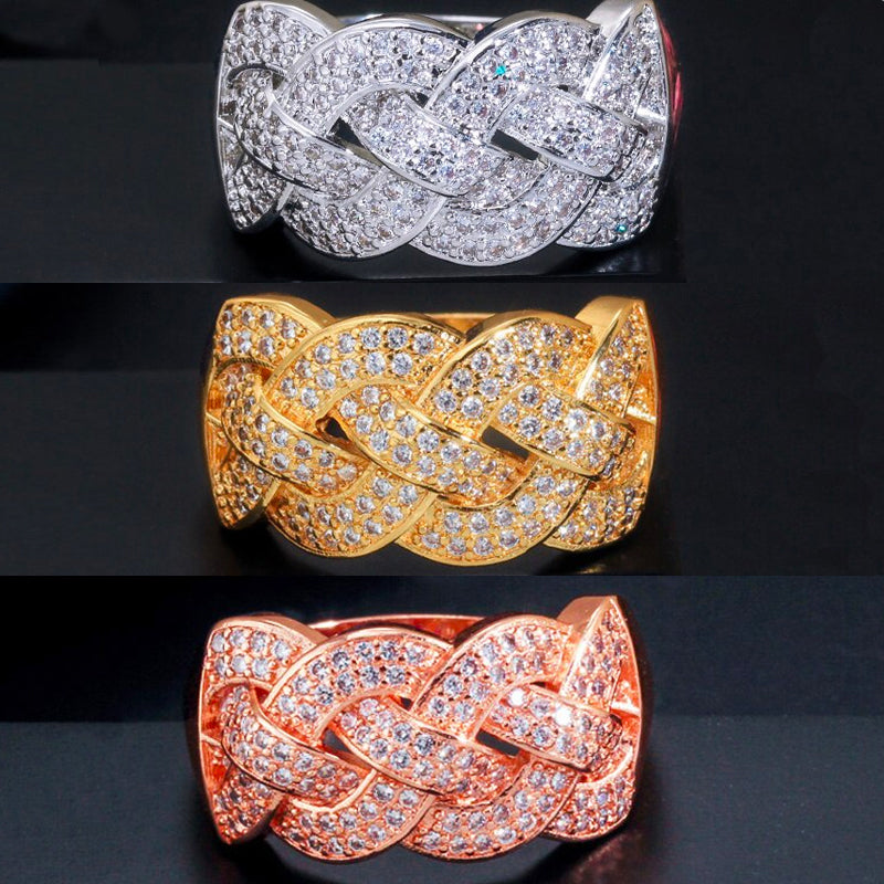 Sparkling Intertwined Jewelry Set-Mix MIx Style