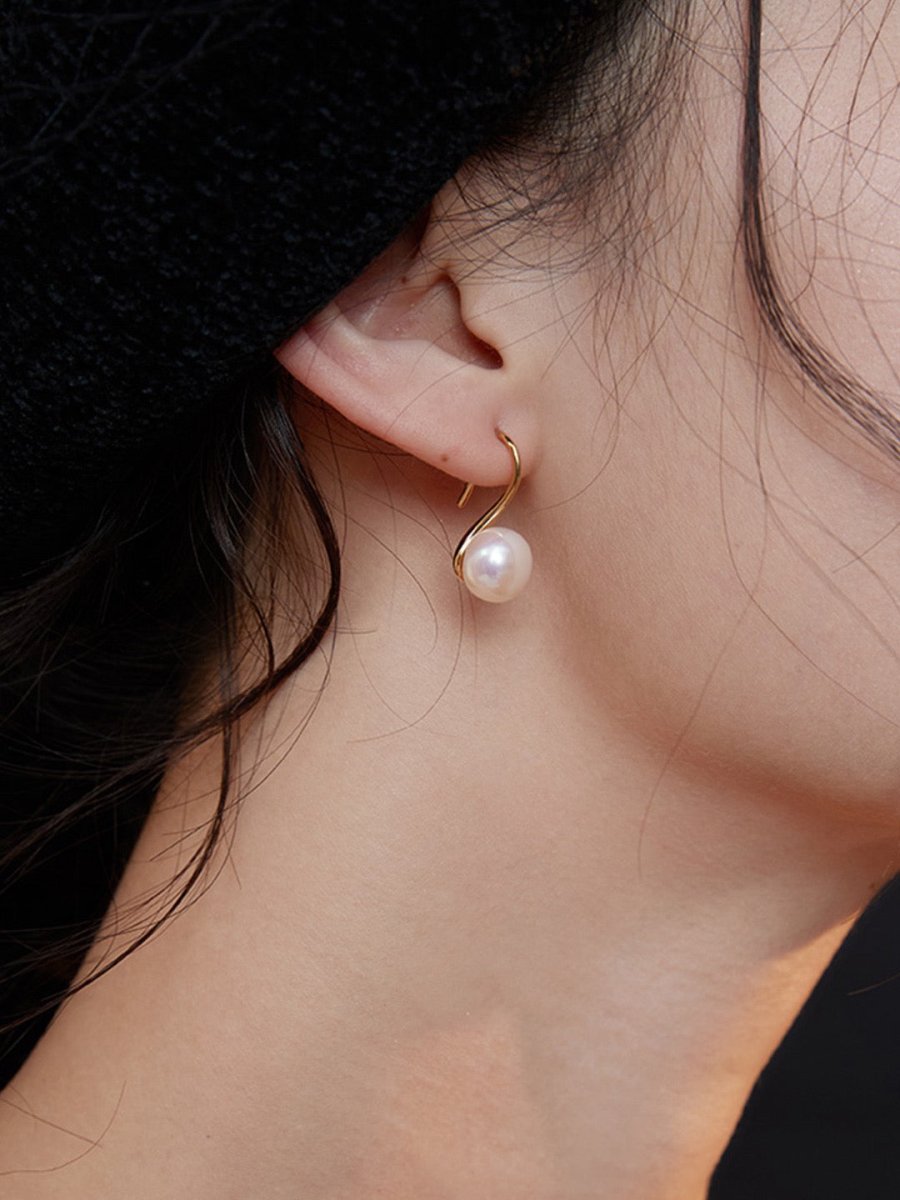 Classic Akoya Pearl s925 Sterling Silver Earrings | Mix Mix Style [Hot Seller]-Mix MIx Style