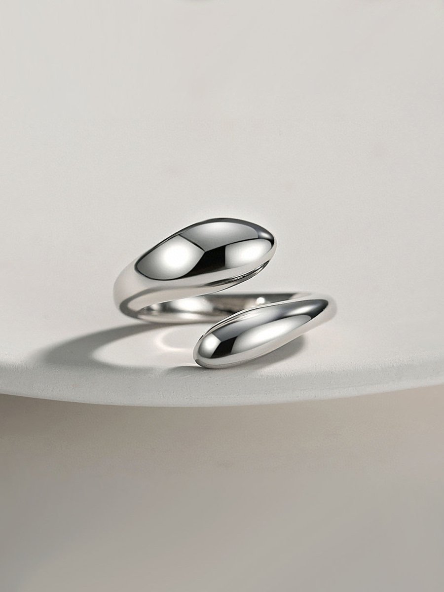 Unique Sterling Silver Snake Open Adjustable Ring | Mix Mix Style [Hot Seller]-Mix MIx Style