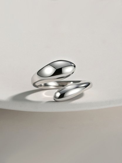 Unique Sterling Silver Snake Open Adjustable Ring | Mix Mix Style [Hot Seller]-Mix MIx Style