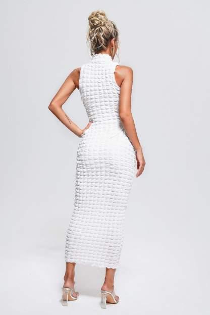 Elegant Lace Up Midi Dress-Mix MIx Style
