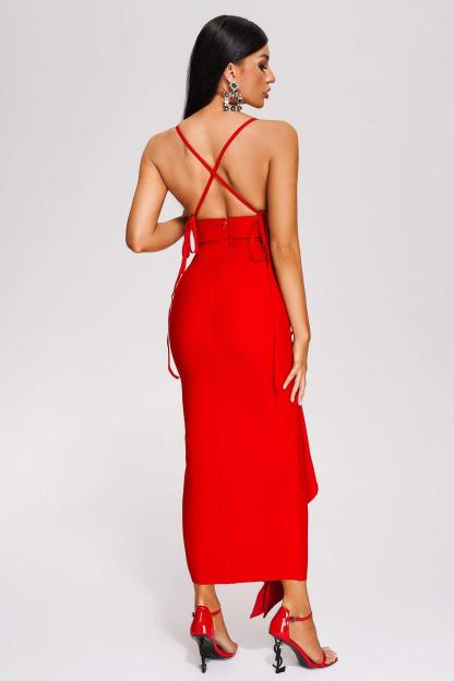 Red Maxi Bandage Dress | Mix Mix Style-Mix MIx Style