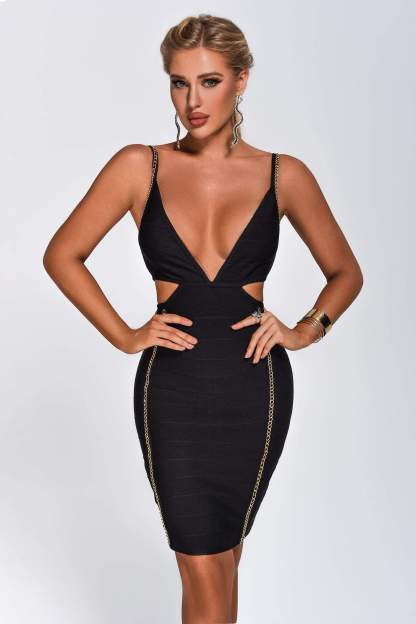 Mini Bandage Dress - Black | Mix Mix Style [Hot Seller]-Mix MIx Style