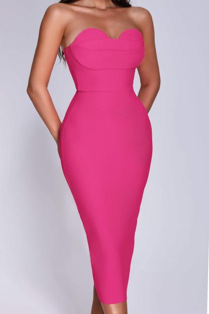 Salimi Midi Bandage Dress | Mix Mix Style [Hot Seller]-Mix MIx Style