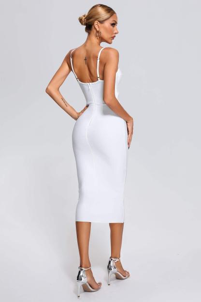 Lorelie Cutout Midi Bandage Dress | Mix Mix Style [Hot Seller]-Mix MIx Style