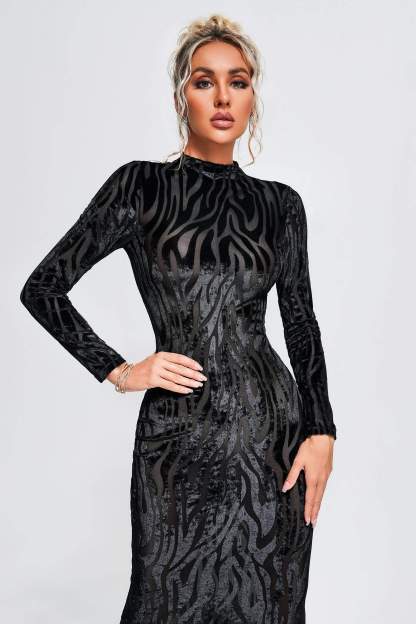 Irene Zebra Midi Dress-Mix MIx Style