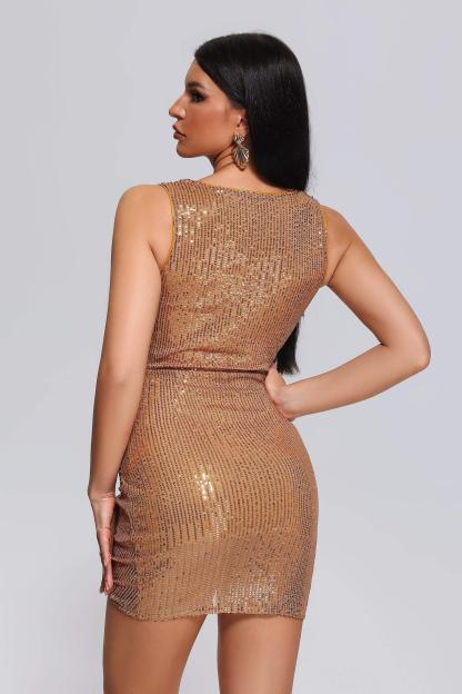 Payson Halter Satin Mini Dress | Mix Mix Style [Hot Seller]-Mix MIx Style