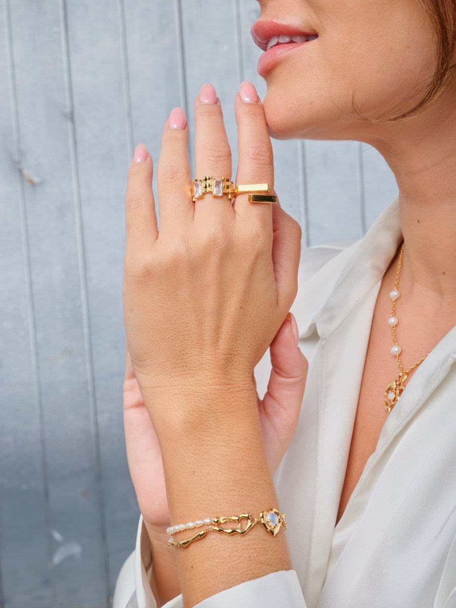 Simplicity Sterling Silver Open Adjustable Ring | Mix Mix Style [Hot Seller]-Mix MIx Style