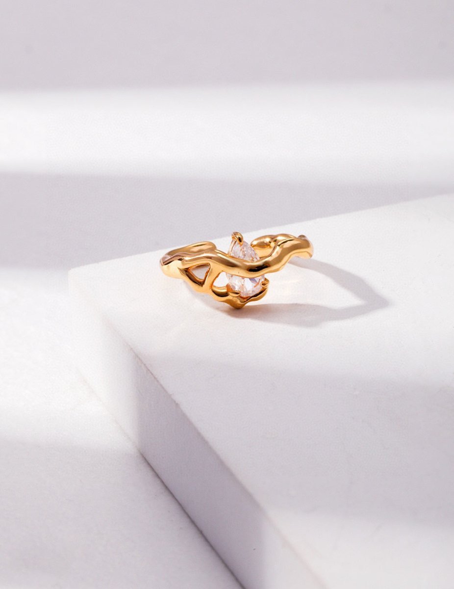 Sterling Silver and Moissanite Ring | Mix Mix Style [Hot Seller]-Mix MIx Style