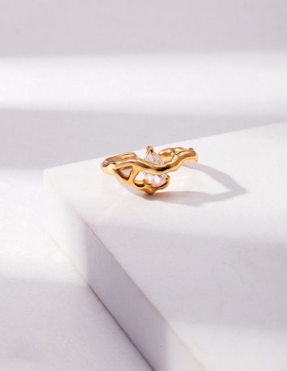 Sterling Silver and Moissanite Ring | Mix Mix Style [Hot Seller]-Mix MIx Style