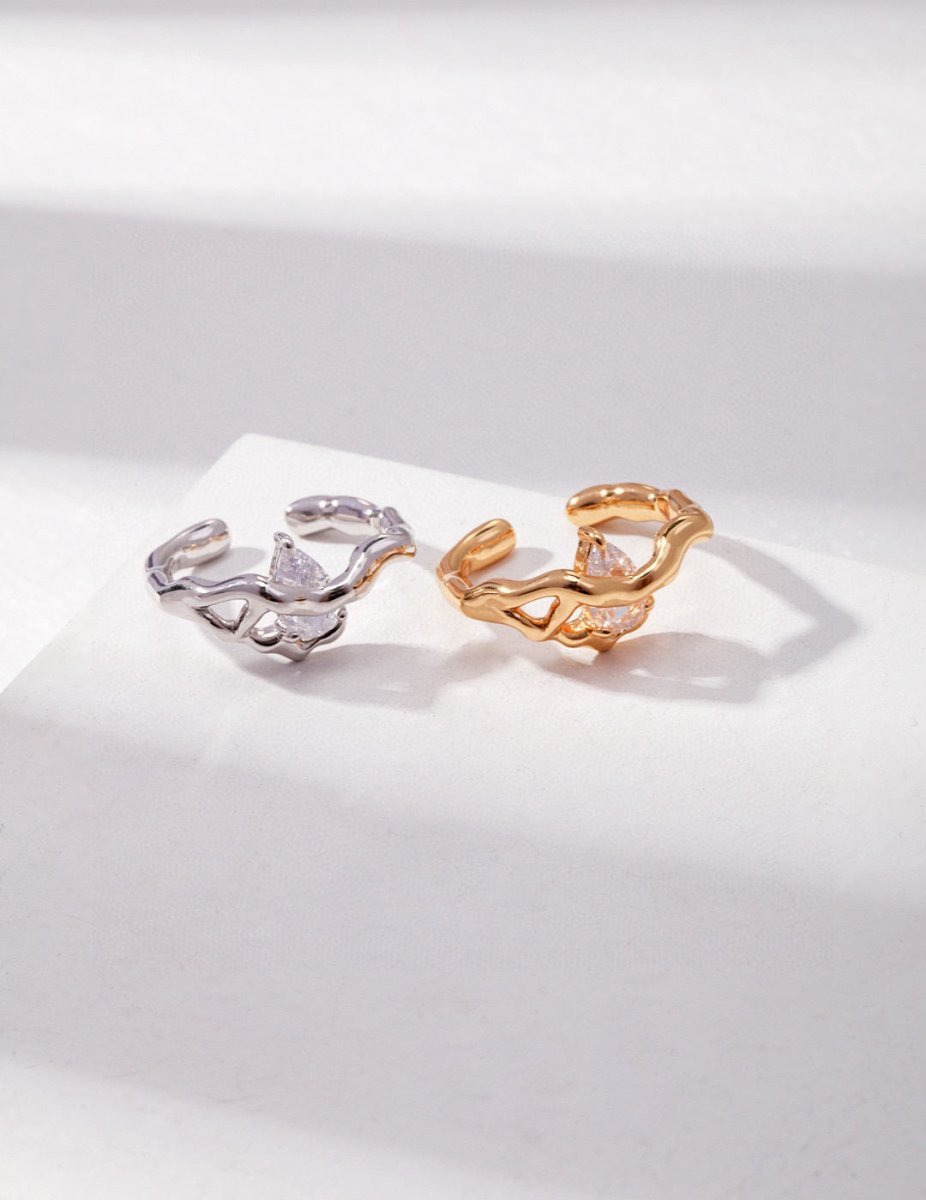 Sterling Silver and Moissanite Ring | Mix Mix Style [Hot Seller]-Mix MIx Style