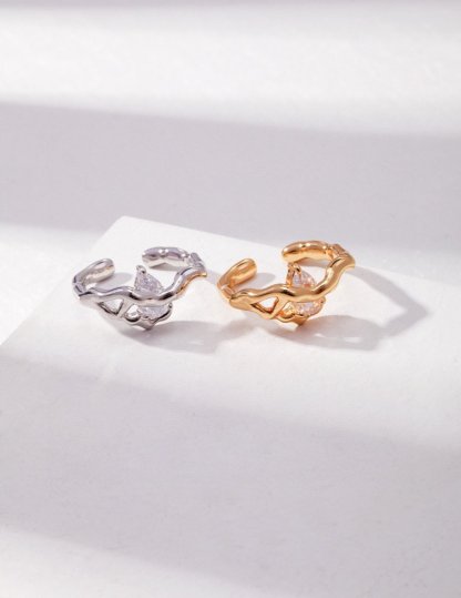 Sterling Silver and Moissanite Ring | Mix Mix Style [Hot Seller]-Mix MIx Style