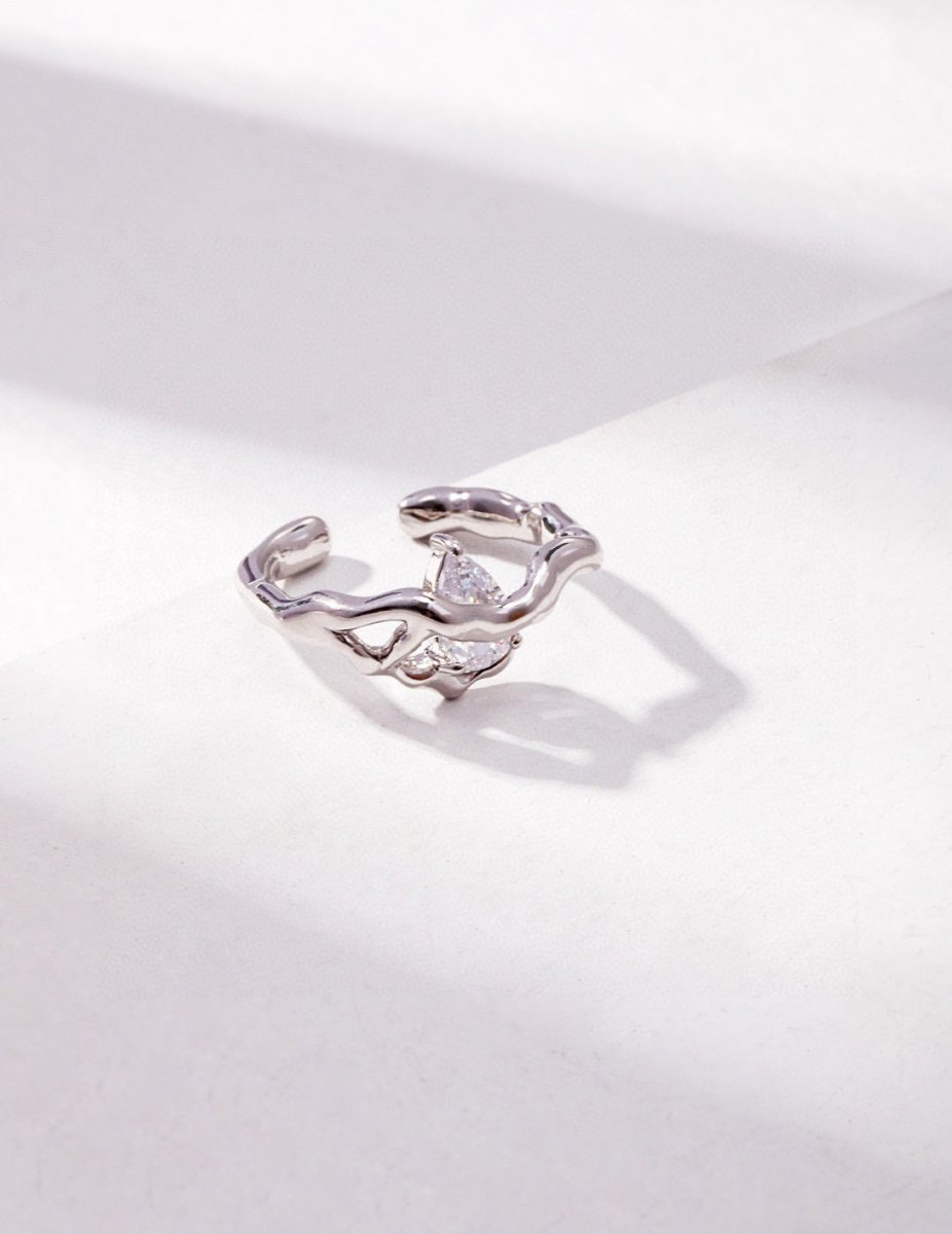 Sterling Silver and Moissanite Ring | Mix Mix Style [Hot Seller]-Mix MIx Style