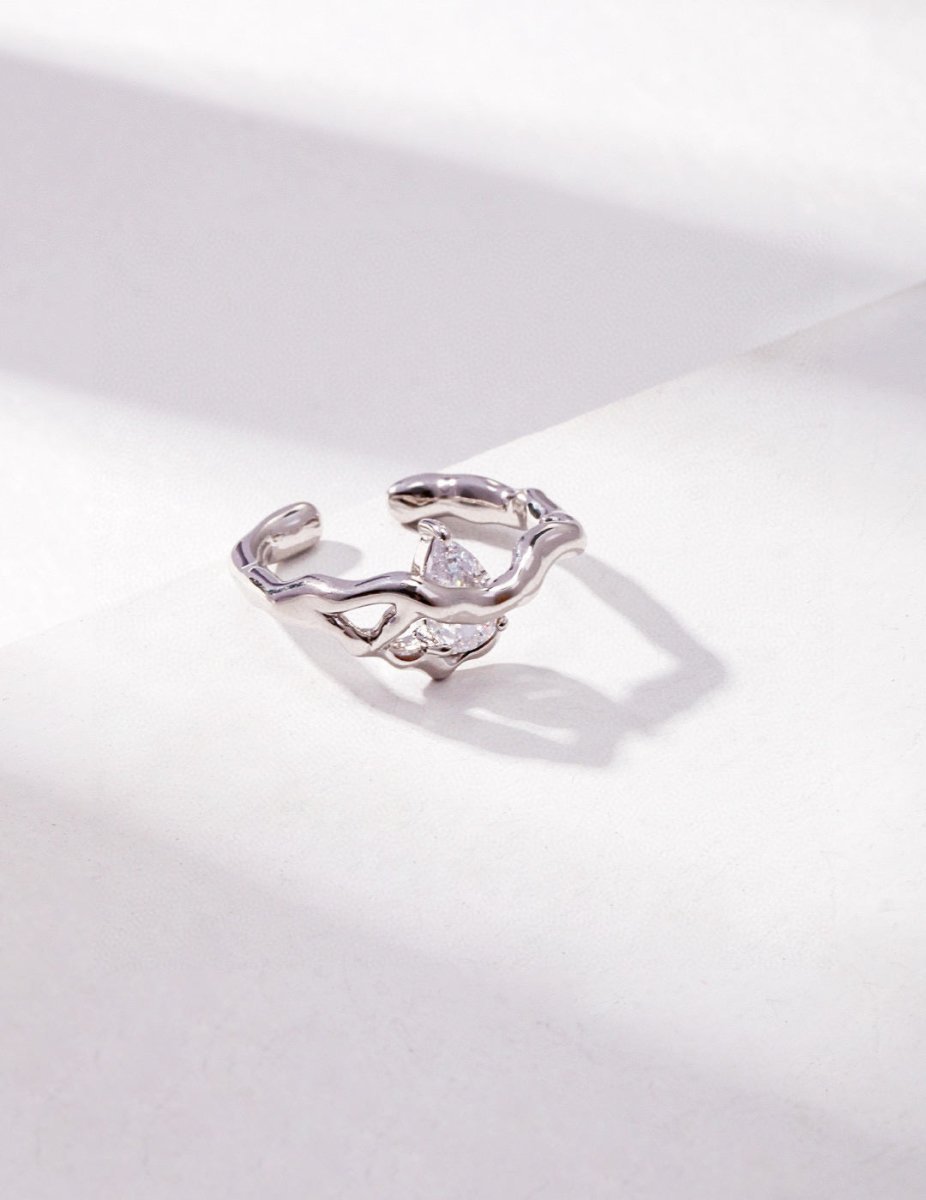 Sterling Silver and Moissanite Ring | Mix Mix Style [Hot Seller]-Mix MIx Style