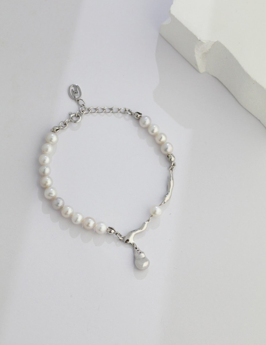 Akoya Pearl elegant sterling silver Bracelet | Mix Mix Style [Hot Seller]-Mix MIx Style