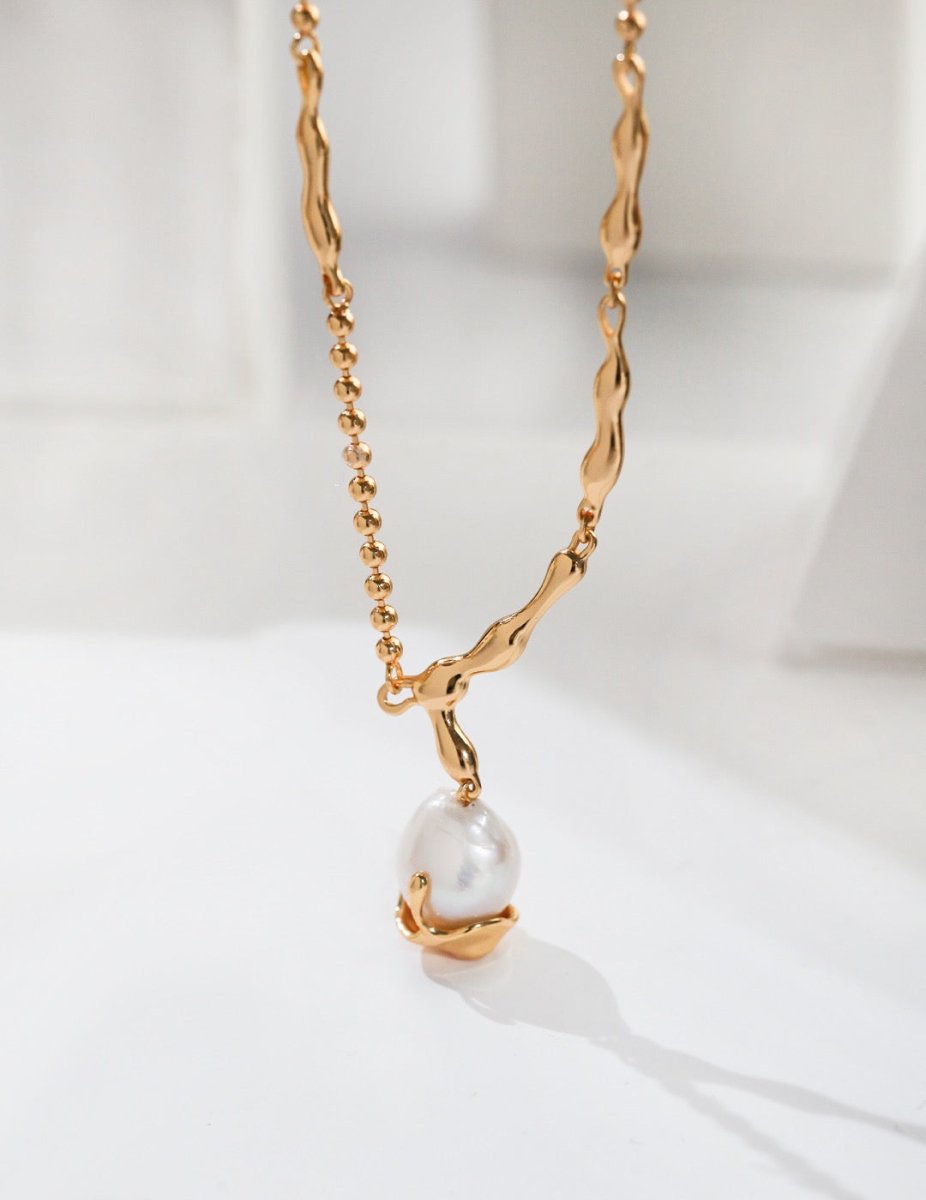 Akoya Pearl Necklace elegant sterling silver Necklace | Mix Mix Style [Hot Seller]-Mix MIx Style