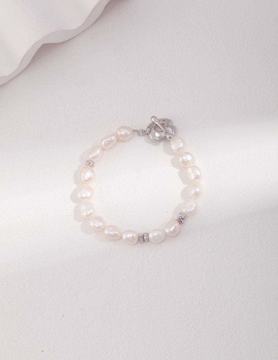 Akoya Pearl 925 Sterling Silver Bracelet | Mix Mix Style [Hot Seller]-Mix MIx Style