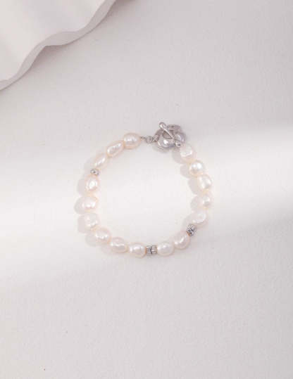 Akoya Pearl 925 Sterling Silver Bracelet | Mix Mix Style [Hot Seller]-Mix MIx Style