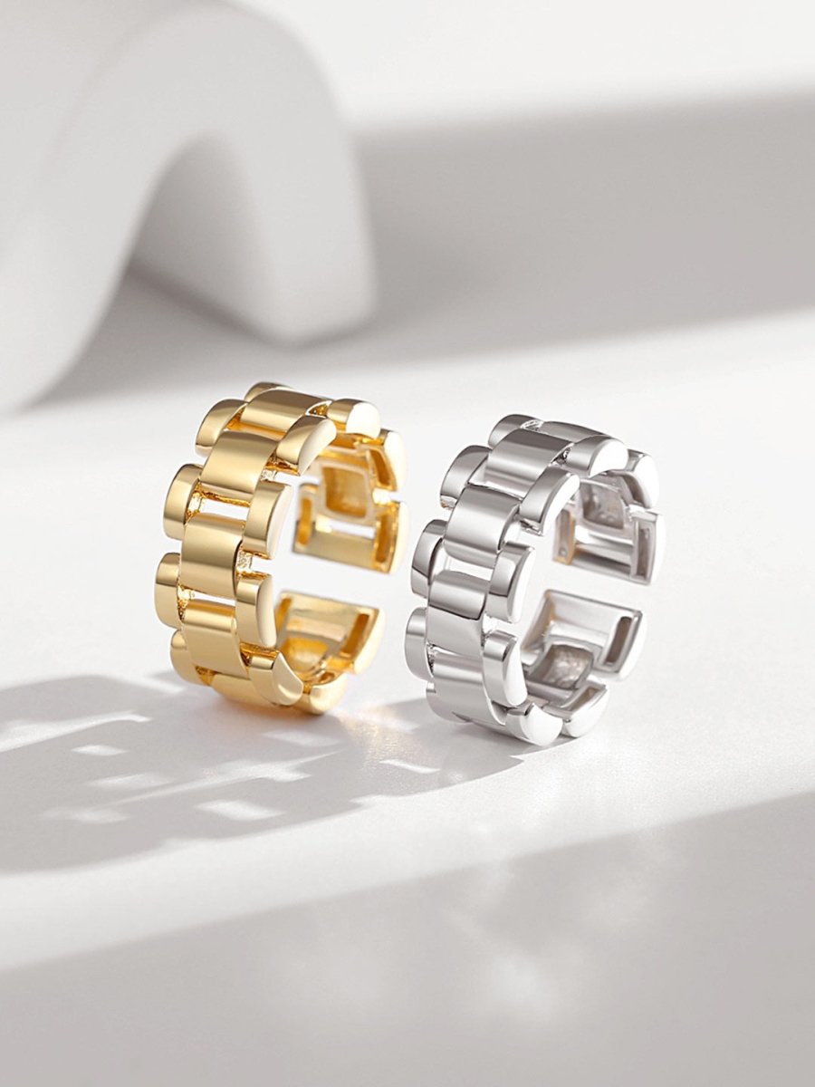 Watch Chain s925 Sterling Silver Open Adjustable Ring | Mix Mix Style [Hot Seller]-Mix MIx Style