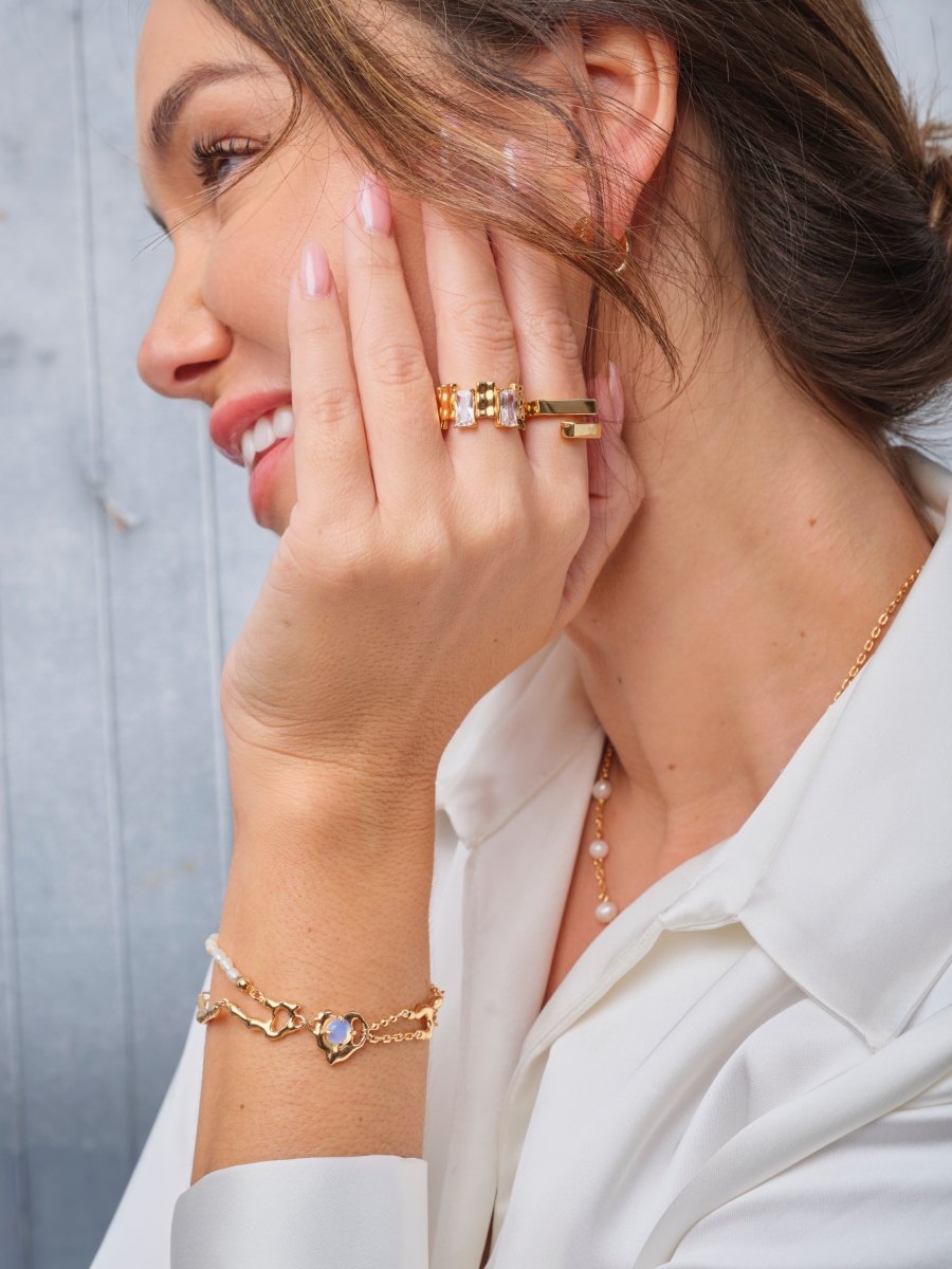 Love Heart Opal Bracelet Sterling Silver Bracelet | Mix Mix Style [Hot Seller]-Mix MIx Style