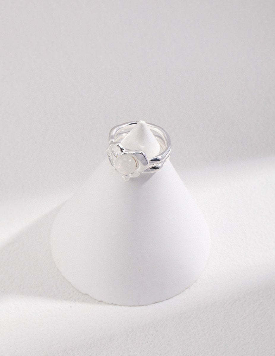 Love Heart Opal Ring | Mix Mix Style [Hot Seller]-Mix MIx Style