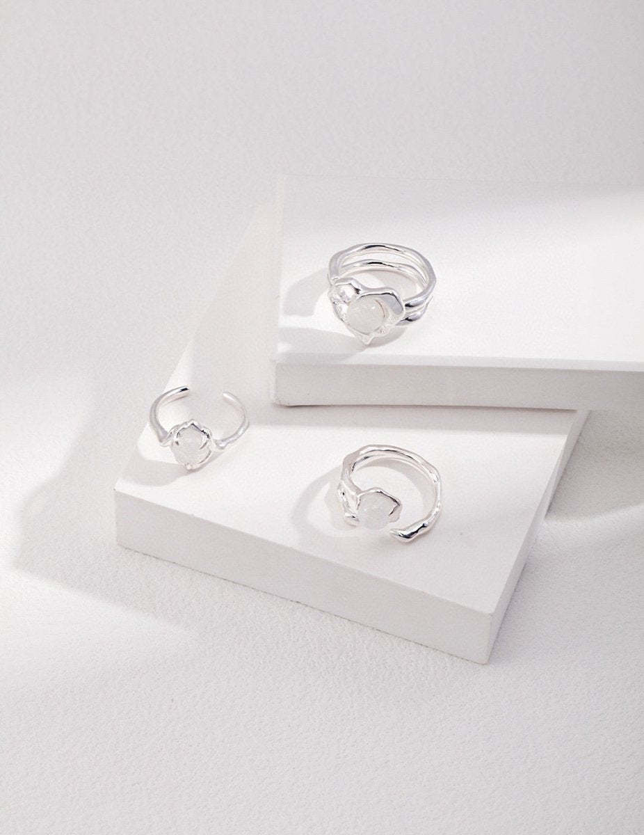 Love Heart Opal Ring | Mix Mix Style [Hot Seller]-Mix MIx Style