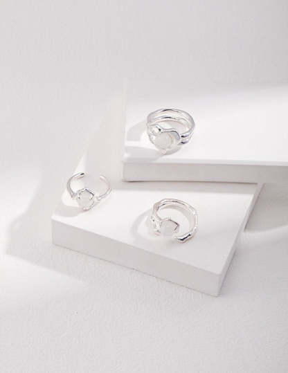 Love Heart Opal Ring | Mix Mix Style [Hot Seller]-Mix MIx Style