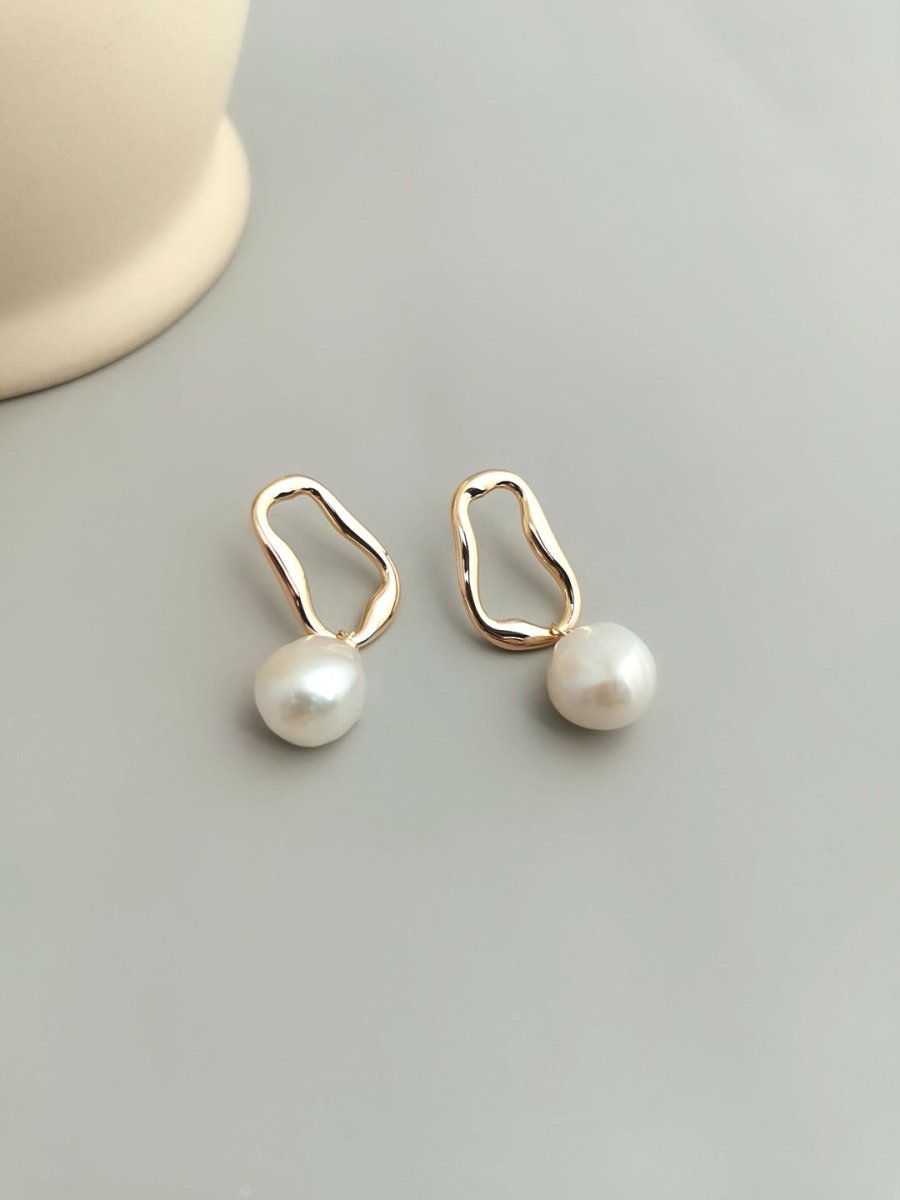 Classic Unique Akoya Pearls with Sterling Silver Earrings | Mix Mix Style [Hot Seller]-Mix MIx Style