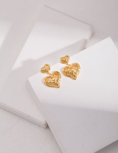 Heart Drop Pendant 925 Sterling Silver Earrings | Mix Mix Style [Hot Seller]-Mix MIx Style