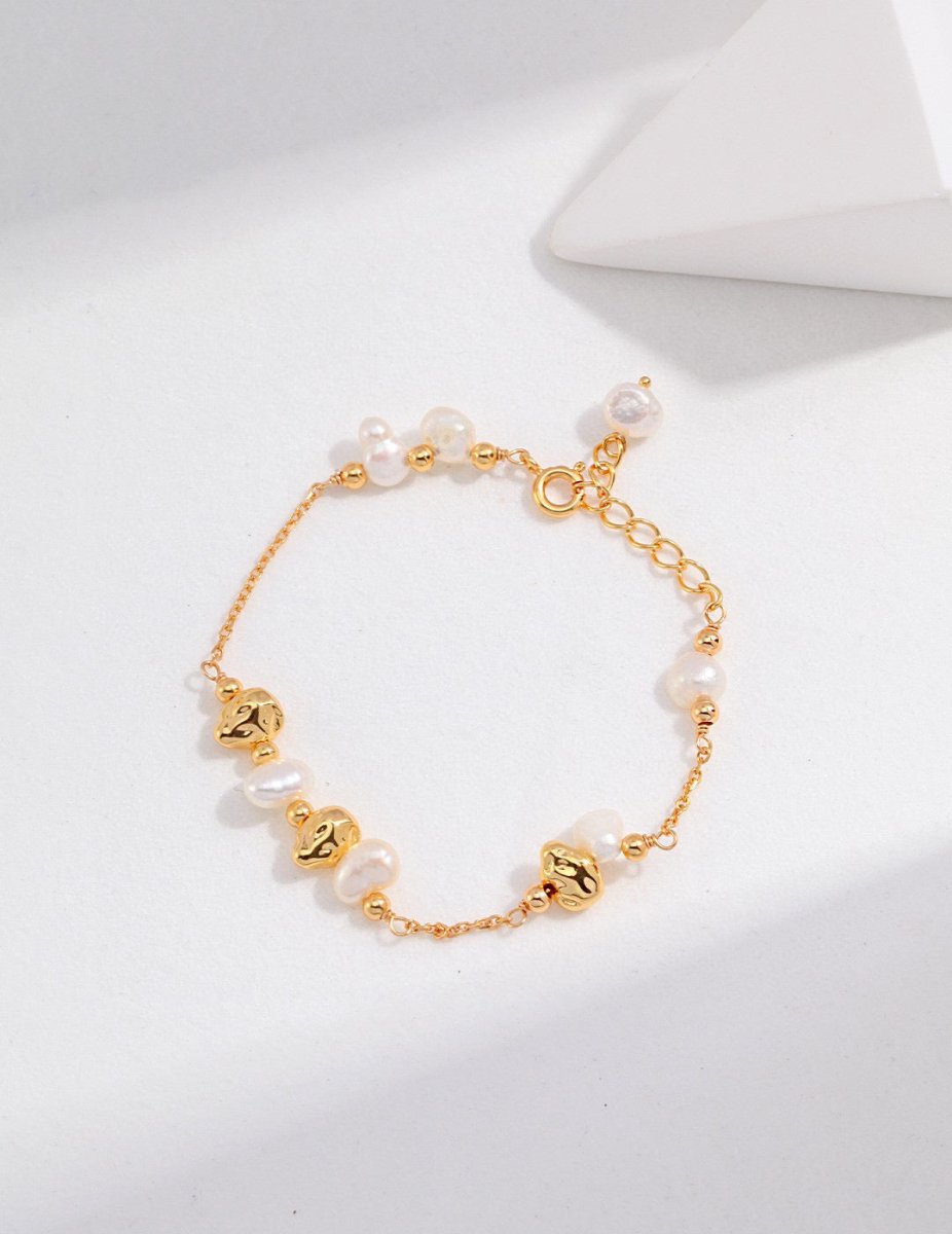 Lovely Sterling Silver and Akoya Pearl Bracelet | Mix Mix Style [Hot Seller]-Mix MIx Style