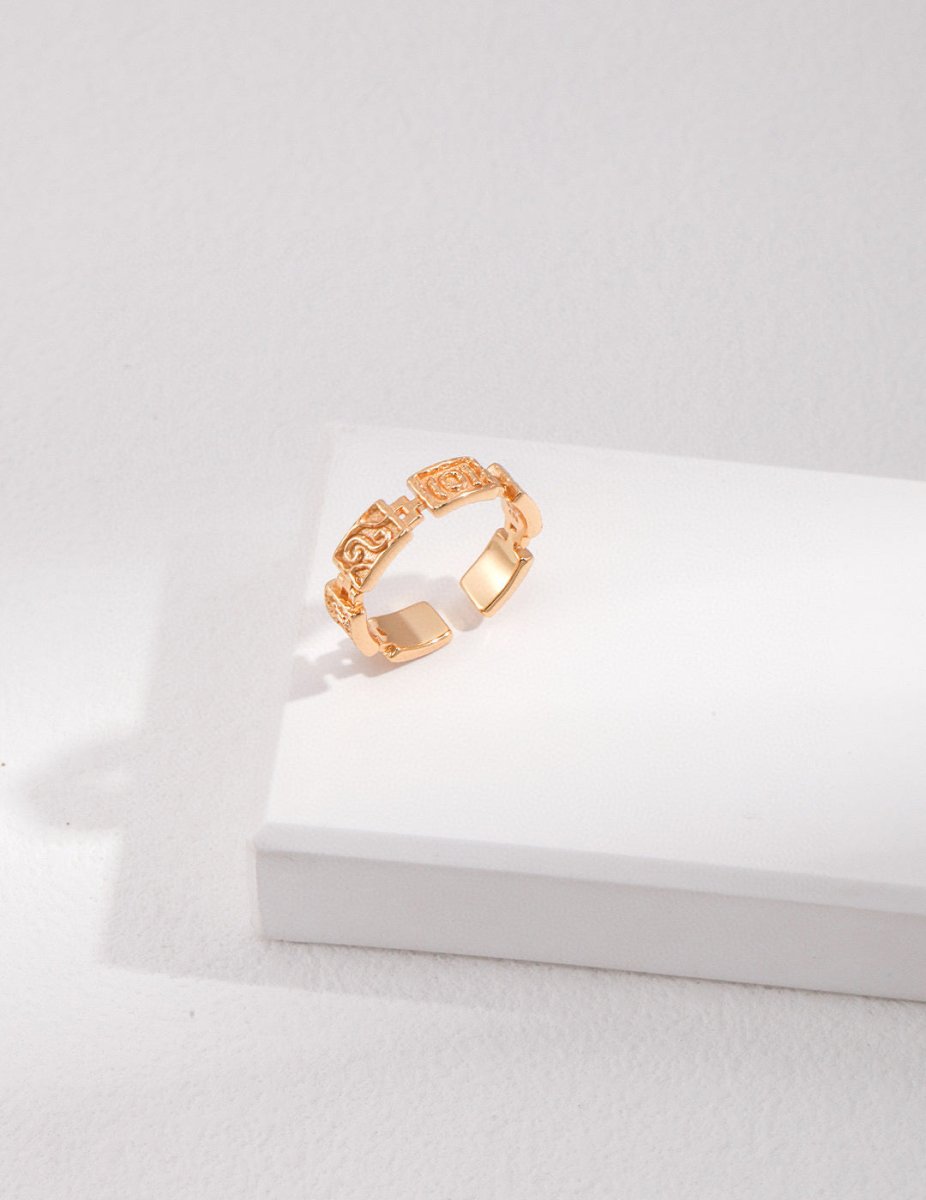 Minimalist Golden Sterling Silver Ring | Mix Mix Style [Hot Seller]-Mix MIx Style