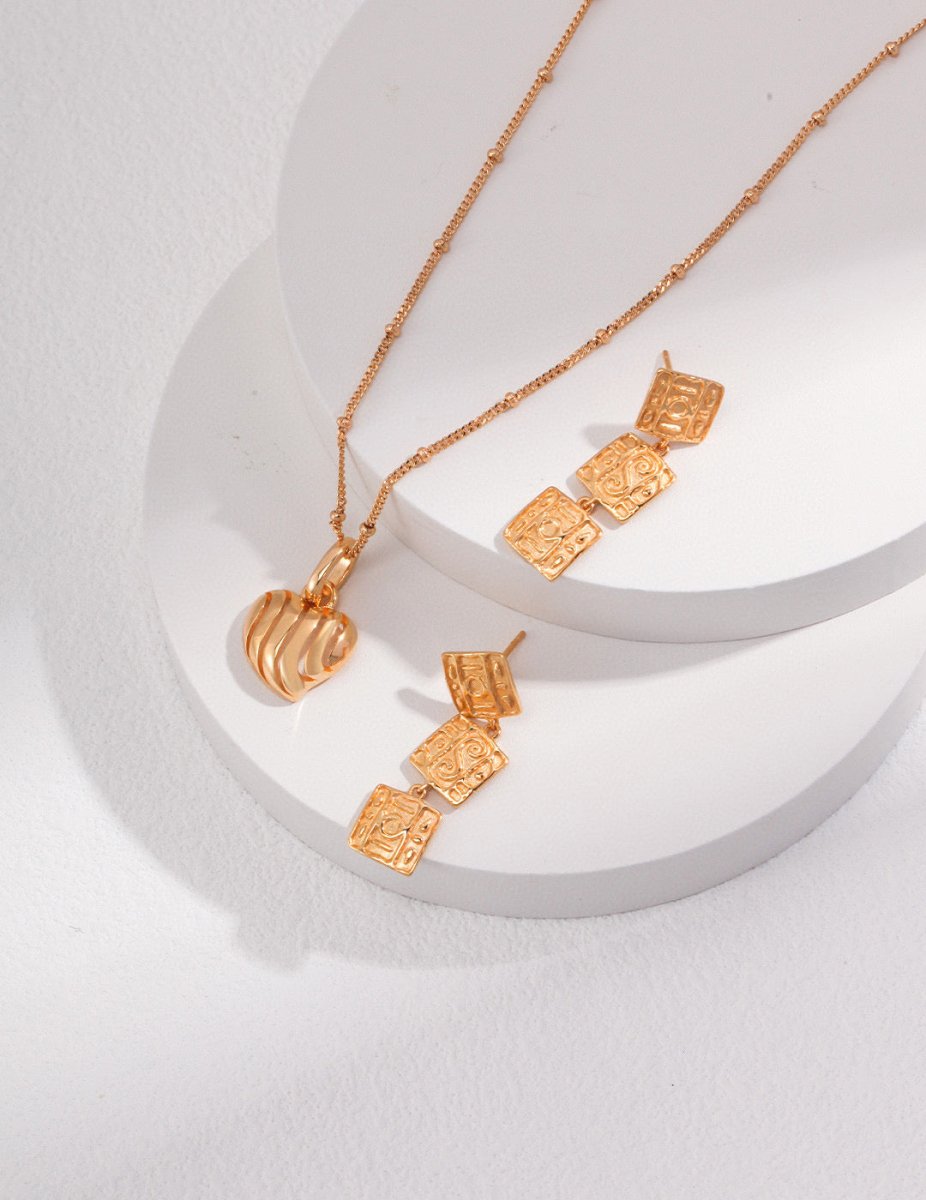 Minimalist Style Triple Square Sterling Silver Drop Earrings | Mix Mix Style [Hot Seller]-Mix MIx Style