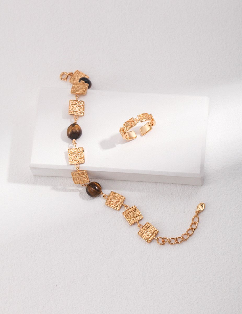 Sterling Silver and Natural Gemstone Bracelet | Mix Mix Style [Hot Seller]-Mix MIx Style