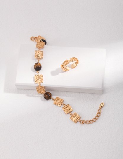 Sterling Silver and Natural Gemstone Bracelet | Mix Mix Style [Hot Seller]-Mix MIx Style