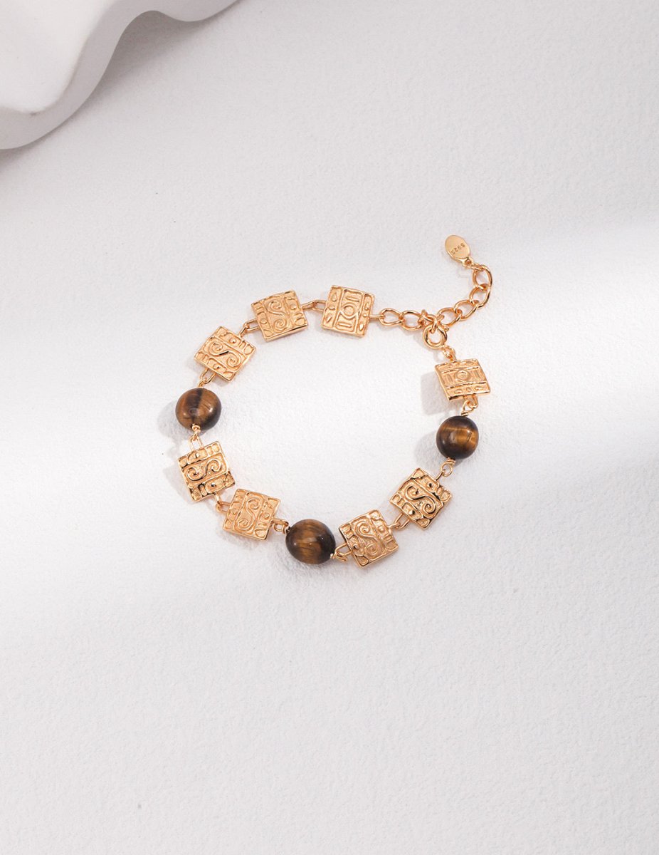 Sterling Silver and Natural Gemstone Bracelet | Mix Mix Style [Hot Seller]-Mix MIx Style