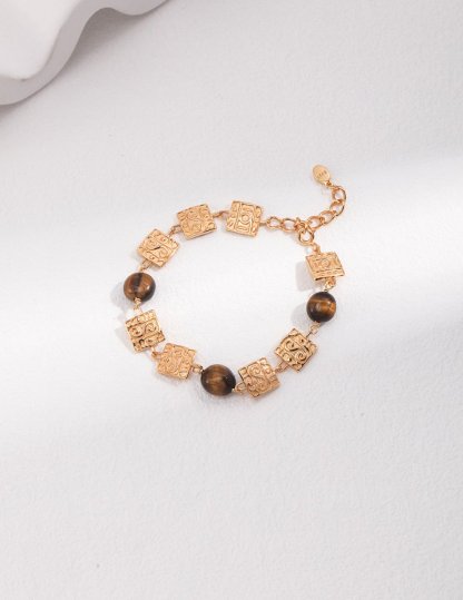 Sterling Silver and Natural Gemstone Bracelet | Mix Mix Style [Hot Seller]-Mix MIx Style