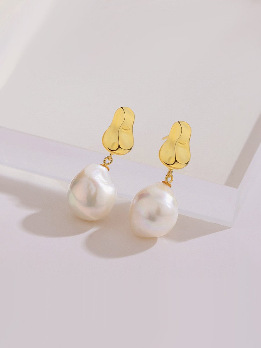 Large Mabe Pearl s925 Sterling Silver Earring | Mix Mix Style-Mix MIx Style