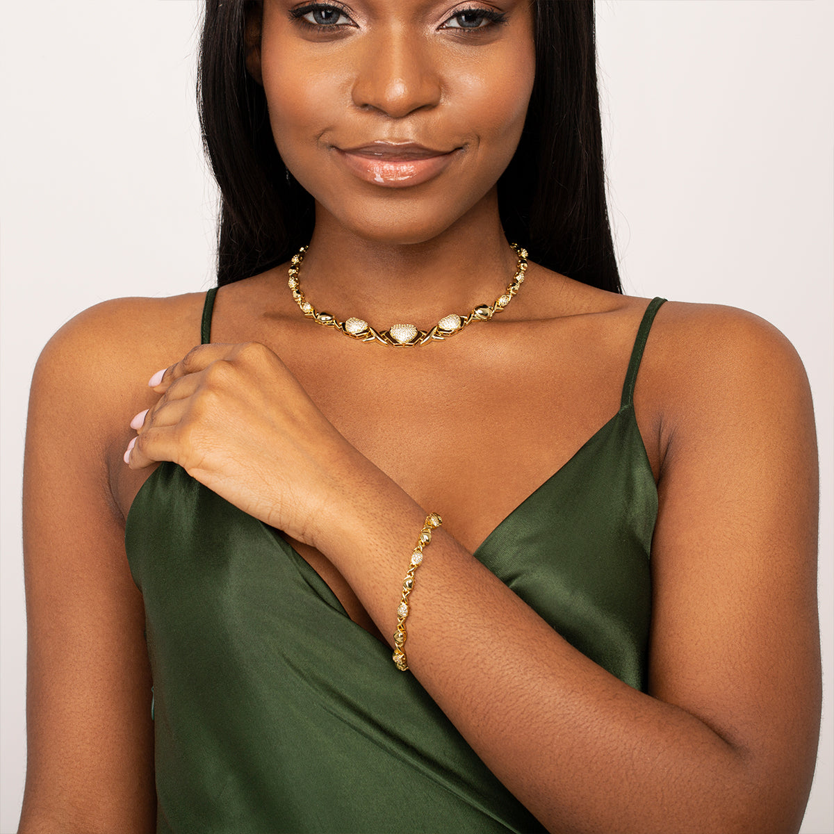 Marseille Heart Pendant Jewelry Set-Mix MIx Style