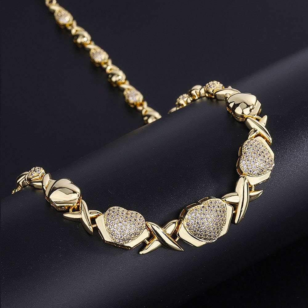 Marseille Heart Pendant Jewelry Set-Mix MIx Style